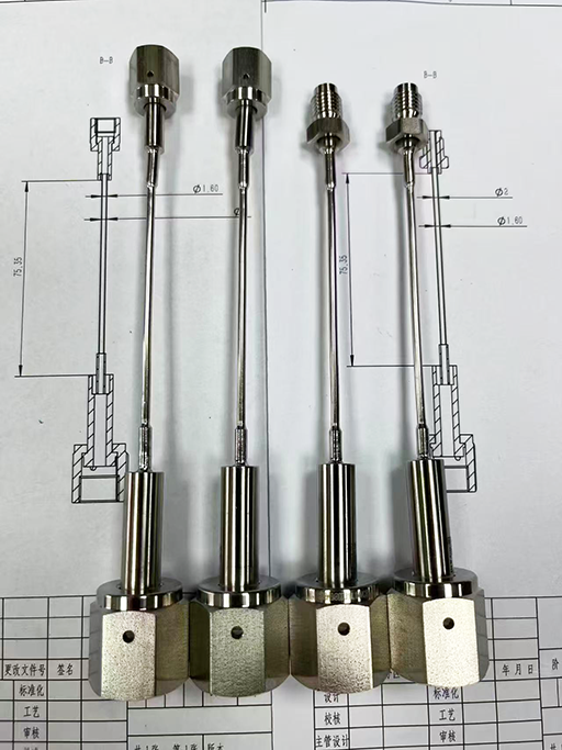 Finished orbital weld assembly 2
