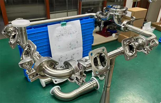 Finished orbital weld assembly 3